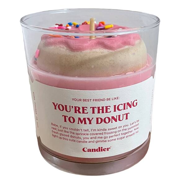 Ryan Porter Candier Valentine’s You’re The Icing To My Donut Candle - Picture 1 of 5